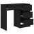 Birou cu sertar Stejar negru 90 x 37.5 x 75 cm Lemn compozit GartenMobel Dekor