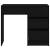 Birou cu sertar Stejar negru 90 x 37.5 x 75 cm Lemn compozit GartenMobel Dekor