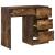 Birou cu sertar Stejar fumuriu 90 x 37.5 x 75 cm Lemn compozit GartenMobel Dekor