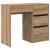 Birou cu raft stejar artizanal 90 x 37.5 x 75 cm Lemn compozit GartenMobel Dekor