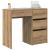 Birou cu raft stejar artizanal 90 x 37.5 x 75 cm Lemn compozit GartenMobel Dekor