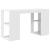 Birou cu Depozitare Alb 130 x 50.5 x 75 cm Lemn compozit GartenMobel Dekor