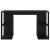 Birou cu Depozitare cu raft Stejar Negru 130 x 50.5 x 75 cm GartenMobel Dekor