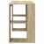 Birou cu Depozitare cu raft Stejar sonoma 130 x 50.5 x 75 cm GartenMobel Dekor