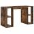 Birou cu Depozitare cu raft Stejar afumat 130 x 50.5 x 75 cm GartenMobel Dekor