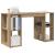Birou cu Depozitare cu raft stejar artizanal 130 x 50.5 x 75 cm GartenMobel Dekor