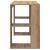 Birou cu Depozitare cu raft stejar artizanal 130 x 50.5 x 75 cm GartenMobel Dekor