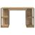 Birou cu Depozitare cu raft stejar artizanal 130 x 50.5 x 75 cm GartenMobel Dekor