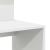 Birou cu Stocare cu raft Alb 90 x 48 x 101.5 cm Lemn compozit GartenMobel Dekor