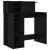Birou cu Stocare Stejar Negru 90 x 48 x 101.5 cm Lemn compozit GartenMobel Dekor