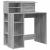 Birou cu Stocare sonoma gri 90 x 48 x 101.5 cm Lemn compozit GartenMobel Dekor