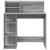 Birou cu Stocare sonoma gri 90 x 48 x 101.5 cm Lemn compozit GartenMobel Dekor