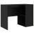 Birou cu raft Stejar negru 102 x 50 x 75 cm Lemn compozit GartenMobel Dekor