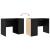 Birou cu raft Stejar negru 102 x 50 x 75 cm Lemn compozit GartenMobel Dekor