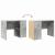 Birou cu raft Gri beton 102 x 50 x 75 cm Lemn compozit GartenMobel Dekor
