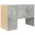 Birou cu raft Gri beton 102 x 50 x 75 cm Lemn compozit GartenMobel Dekor