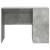 Birou cu raft Gri beton 102 x 50 x 75 cm Lemn compozit GartenMobel Dekor