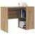 Birou cu raft stejar artizanal 102 x 50 x 75 cm Lemn compozit GartenMobel Dekor