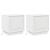 Dulap de noapte cu 2 pcs Alb 44 x 34.5 x 45 cm Lemn compozit GartenMobel Dekor