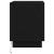 Dulap de noapte cu Negru 44 x 34.5 x 45 cm Lemn compozit GartenMobel Dekor