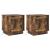 Dulap de noapte cu 2 pcs Stejar afumat 44 x 34.5 x 45 cm GartenMobel Dekor