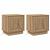 Dulap de noapte cu 2 pcs stejar artizanal 44 x 34.5 x 45 cm GartenMobel Dekor