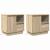 Dulap de noapte cu sertar 2 pcs Stejar sonoma 50 x 34.5 x 50 cm GartenMobel Dekor