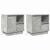 Dulap de noapte 2 pcs Gri beton 50 x 34.5 x 50 cm Lemn compozit GartenMobel Dekor