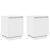 Dulap de noapte cu 2 pcs Alb 39 x 34.5 x 50 cm Lemn compozit GartenMobel Dekor
