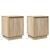 Dulap de noapte cu 2 pcs Stejar sonoma 39 x 34.5 x 50 cm GartenMobel Dekor