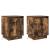 Dulap de noapte cu 2 pcs Stejar fumuriu 39 x 34.5 x 50 cm GartenMobel Dekor