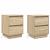 Dulap de noapte cu sertar 2 pcs Stejar sonoma 39 x 34.5 x 50 cm GartenMobel Dekor