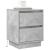 Dulap de noapte 2 pcs Gri beton 39 x 34.5 x 50 cm Lemn compozit GartenMobel Dekor
