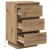 Dulap de noapte cu sertar cu stejar artizanal 39 x 34.5 x 65 cm GartenMobel Dekor