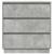 Dulap de noapte Gri din beton 71 x 34.5 x 75 cm Lemn compozit GartenMobel Dekor