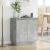 Bufet cu raft Gri din beton 71 x 34.5 x 75 cm Lemn compozit GartenMobel Dekor