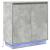 Bufet cu raft Gri din beton 71 x 34.5 x 75 cm Lemn compozit GartenMobel Dekor