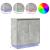 Bufet cu raft Gri din beton 71 x 34.5 x 75 cm Lemn compozit GartenMobel Dekor