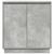 Bufet cu raft Gri din beton 71 x 34.5 x 75 cm Lemn compozit GartenMobel Dekor