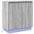 Bufet cu raft cu ușă Gri Sonoma 71 x 34.5 x 75 cm Lemn compozit GartenMobel Dekor