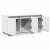 Cabinet TV cu LED Alb 100 x 38 x 49 cm Lemn compozit GartenMobel Dekor