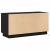 Cabinet TV cu LED Stejar negru 100 x 38 x 49 cm Lemn compozit GartenMobel Dekor