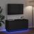 Cabinet TV cu LED Stejar negru 100 x 38 x 49 cm Lemn compozit GartenMobel Dekor