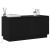 Cabinet TV cu LED Stejar negru 100 x 38 x 49 cm Lemn compozit GartenMobel Dekor