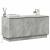 Cabinet TV cu LED Gri beton 100 x 38 x 49 cm Lemn compozit GartenMobel Dekor