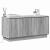 Cabinet TV cu LED sonoma gri 100 x 38 x 49 cm Lemn compozit GartenMobel Dekor