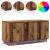 Cabinet TV cu LED Lemn Vechi 100 x 38 x 49 cm Lemn compozit GartenMobel Dekor
