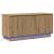 Cabinet TV cu LED stejar artizanal 100 x 38 x 49 cm GartenMobel Dekor