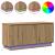 Cabinet TV cu LED stejar artizanal 100 x 38 x 49 cm GartenMobel Dekor