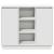 Bufet cu lumini cu bandă LED Alb 90 x 32 x 75 cm Lemn compozit GartenMobel Dekor